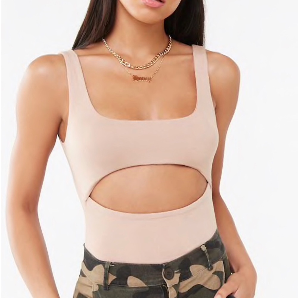 Trendy Nude Bodysuit!